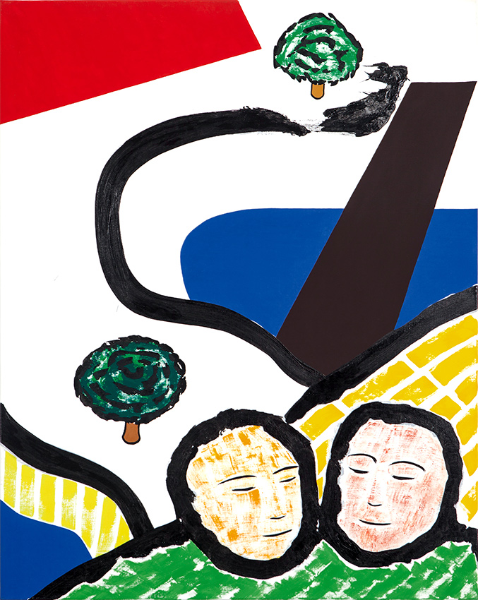 Jean-Michel Sanejouand - Espace-Peinture - 11.10.1981 - 92 x 73 cm - acrylique et vinylique sur toile