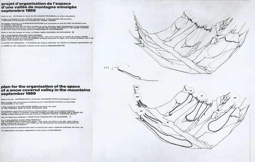 Jean-Michel Sanejouand - Organisation de l'espace de la cour du Lunds Konsthall - Suède - septembre-octobre 1967