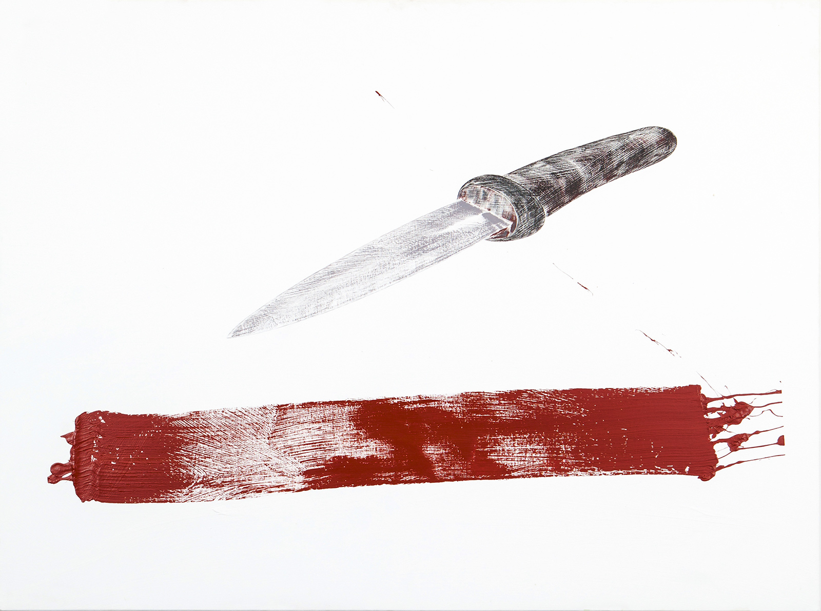 Jean-Michel Sanejouand - Peinture - Au bord - 97 x 130 cm - 9 june 1996 - Acrylic on canvas