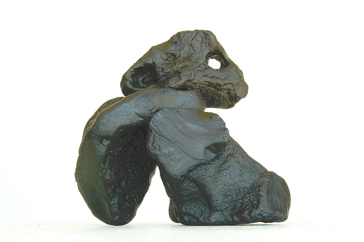 Jean-Michel Sanejouand - Sculpture - Attente - 2009 - Stones painted in black