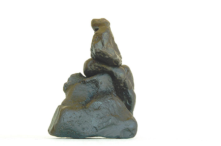 Jean-Michel Sanejouand - Sculpture - Attente - 2009 - Stones painted in black