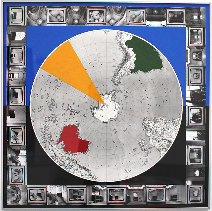 Jean-Michel Sanejouand - Table d'orientation - A3 - 1975 - 103 x 103 cm